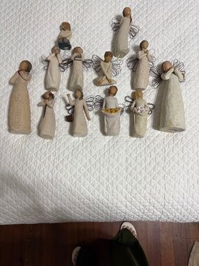 Willow Tree Set Of 12 Angels Girls Figurine Set